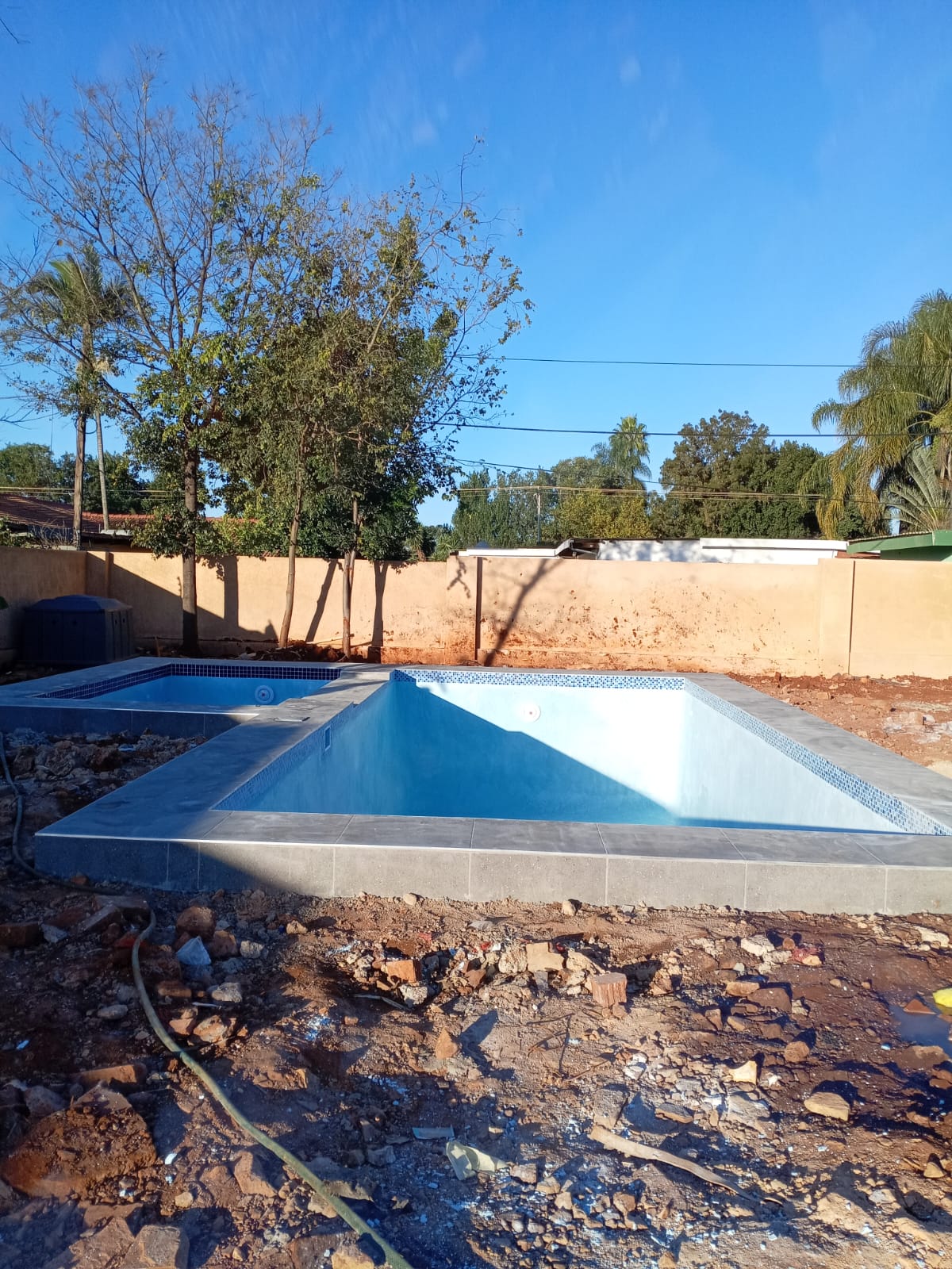 Concrete pool construction by Carlos Pools